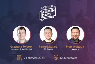 AdminDays na CyberSec Forum 2023 już 21 czerwca!